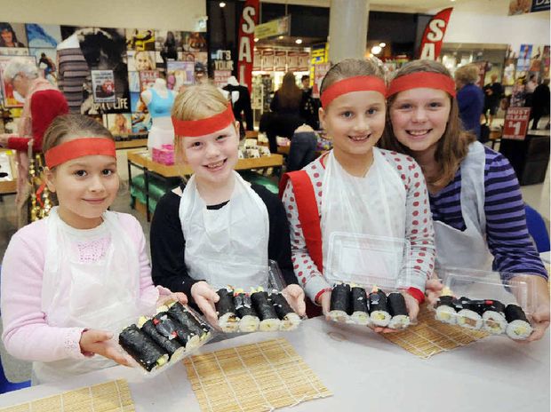 Kids Making Sushi