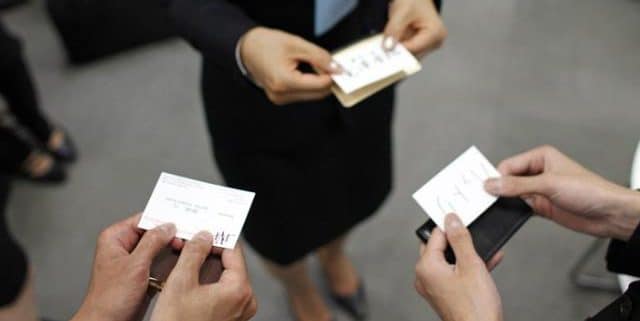 Chinese Business Card Exchange Chinese Business Card Exchange