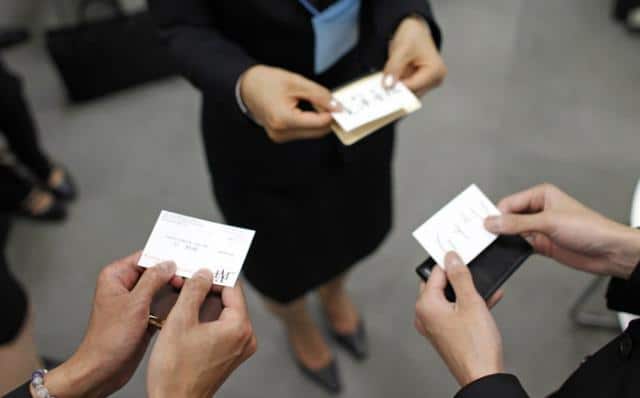 Chinese Business Card Exchange